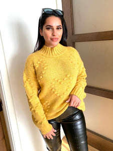 Yellow knitted top