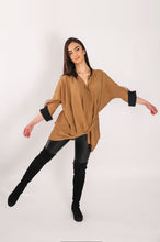 Load image into Gallery viewer, 21920 Dropped casual loose blouse