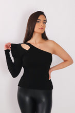 Load image into Gallery viewer, 21320 Knitted one shoulder top