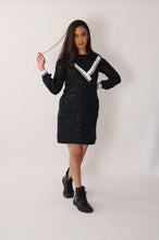 Load image into Gallery viewer, 22620 stretchy tweed dress