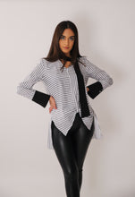 Load image into Gallery viewer, 24120 fashion asymmetrical tunic with pants