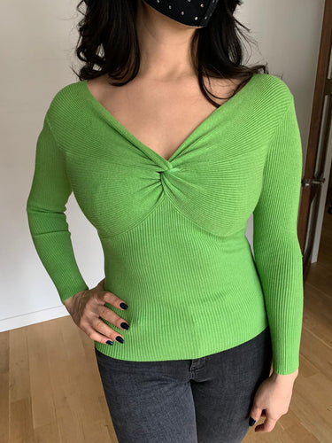 Light Green Knitted Top